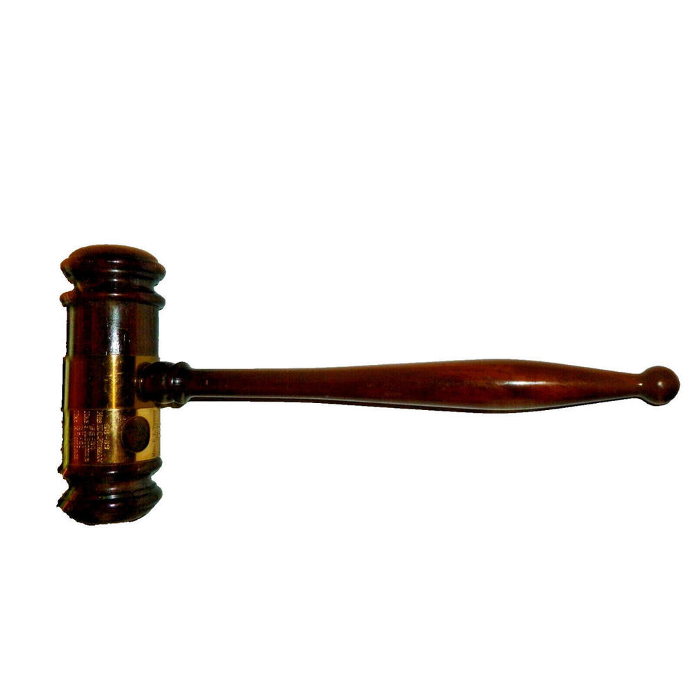Vintage 1960 LA Sertoma International Club Gavel of President Inscribed